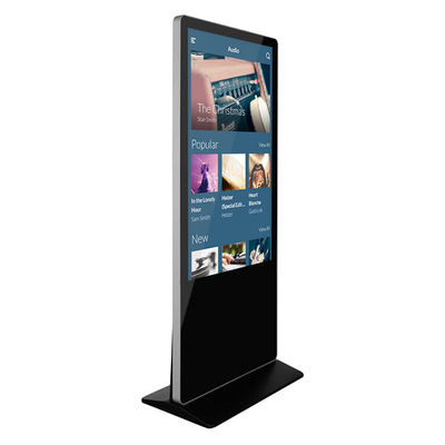 Wnętrze podłogowe stojące LCD Digital Signage Z Wi-Fi Bluetooth USB Connectivity