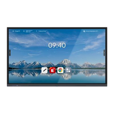 65-calowy czarny ramka interaktywny ekran dotykowy biała tablica z głośnikami 1x10W