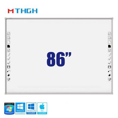86-calowe szkło hartowane Smart Whiteboard z Wi-Fi Bluetooth połączenie USB dla szkolnego supermarketu