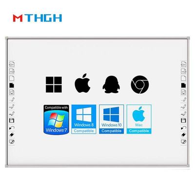 86-calowe szkło hartowane Smart Whiteboard z Wi-Fi Bluetooth połączenie USB dla szkolnego supermarketu