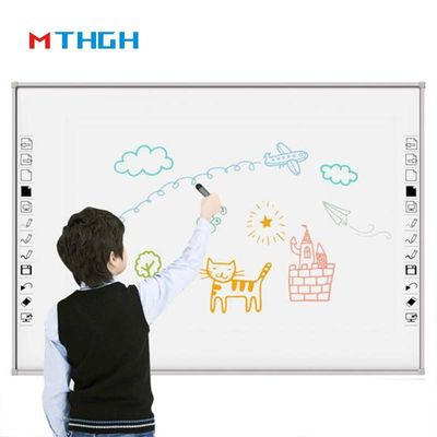 86-calowe szkło hartowane Smart Whiteboard z Wi-Fi Bluetooth połączenie USB dla szkolnego supermarketu