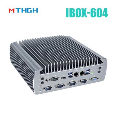 PC przemysłowy bez wentylatora IBOX-604 Intel Core I5 6500T SSD HDMI Windows/Linux
