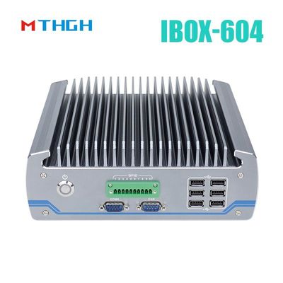 PC przemysłowy bez wentylatora IBOX-604 Intel Core I5 6500T SSD HDMI Windows/Linux