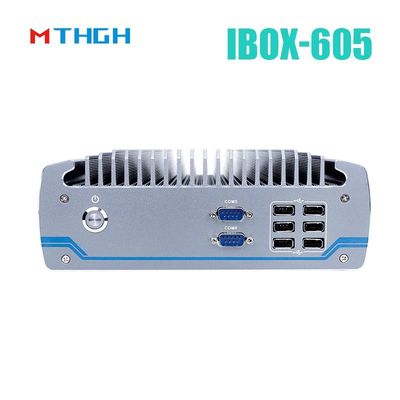 Intel Core I5-8500T Aluminium Chassis Mini PC, bezwiatrowy PC przemysłowy IBOX-605