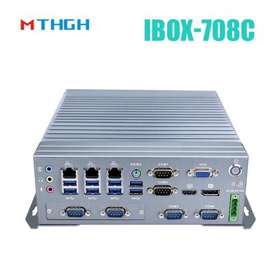 IBOX-708C Industrial Mini PC Wsparcie HDMI/DP/VGA 6*COM 8*USB3.0