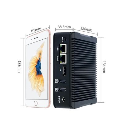 Nano-N5 Plus Przemysłowy minikomputer czterordzeniowy J3710 1XMSATA 2.5 HDD 2XUSB3.0