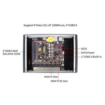 IBOX-501 N18 Mini PC bez wentylatora Quad Core 32 GB