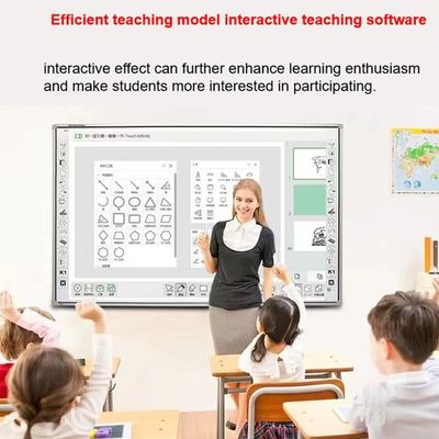 83-calowa interaktywna tablica z opcjonalnym procesorem I3/i5/i7/i9 10 punktów 60 milionów dotknięć 3840*2160 rozdzielczość
