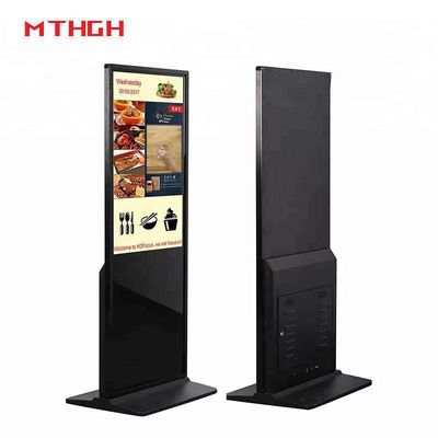 49-calowe czarne cyfrowe znaki z połączeniem Wi-Fi / Bluetooth / USB i wyjściami audio / słuchawki dla optymalnego wyjścia audio