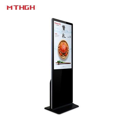 49-calowe czarne cyfrowe znaki z połączeniem Wi-Fi / Bluetooth / USB i wyjściami audio / słuchawki dla optymalnego wyjścia audio