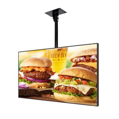 Restauracja Elektroniczne Digital Signage 49 Inch Wieszący się ekran cyfrowy z rozdzielczością 3840x2160