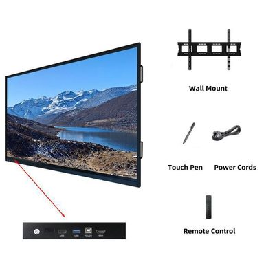 Interaktywna tablica dotykowa z HDMI I/O i OPS PC I9 Connectivity Solution