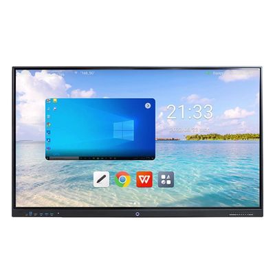 Anti Glare Glass Interaktywny ekran dotykowy Whiteboard Android 8+128G Win 10 11 40 Point Touch