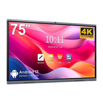 4K HD School Interaktywny tabliczka Android13 8 128G Win10 Dual System Touch Display