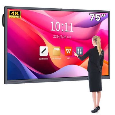 4K HD School Interaktywny tabliczka Android13 8 128G Win10 Dual System Touch Display